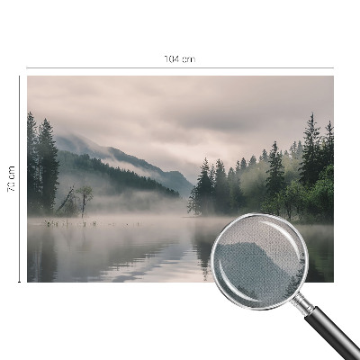 Fototapet för barn med en atmosfärisk sjö som motiv