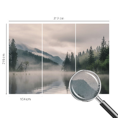 Fototapet för barn med en atmosfärisk sjö som motiv
