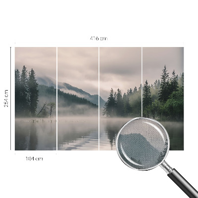 Fototapet för barn med en atmosfärisk sjö som motiv