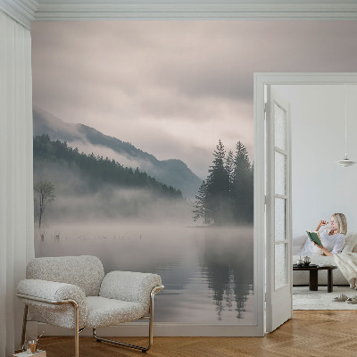 Fototapet för barn med en atmosfärisk sjö som motiv