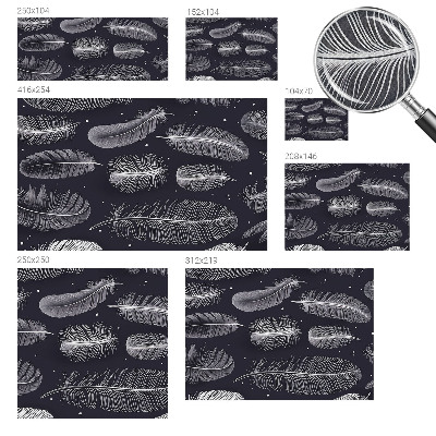 Självhäftande fotovägg Subtila fjädrar