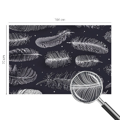 Självhäftande fotovägg Subtila fjädrar