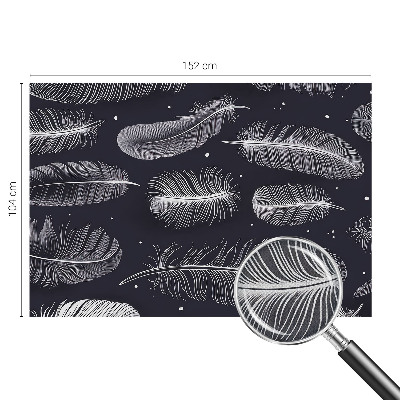 Självhäftande fotovägg Subtila fjädrar