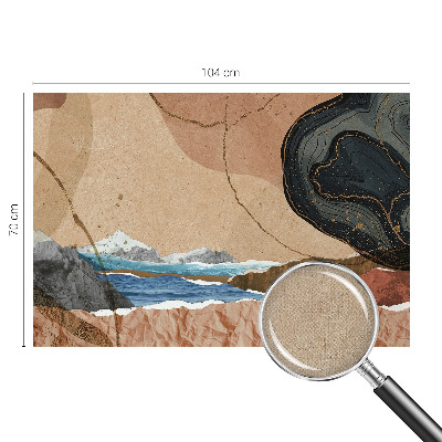 Fototapet barn Abstrakt landskap
