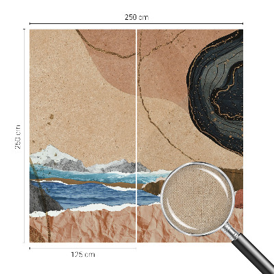 Fototapet barn Abstrakt landskap