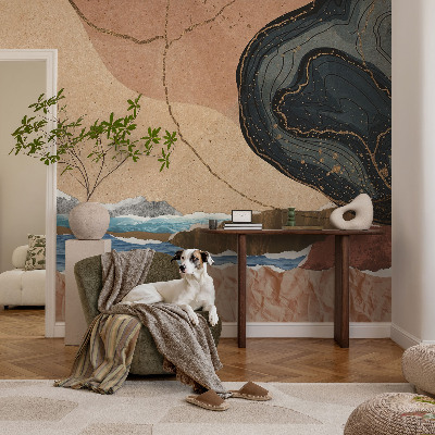 Fototapet barn Abstrakt landskap