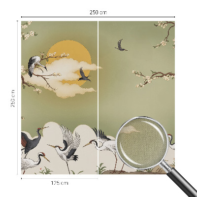 Fototapet barnrum med en elegant naturinspirerad design