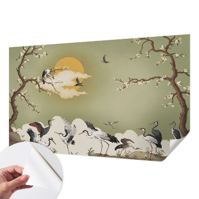 Fototapet barnrum med en elegant naturinspirerad design