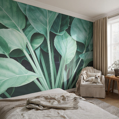 Fototapet för barn med grön naturdesign