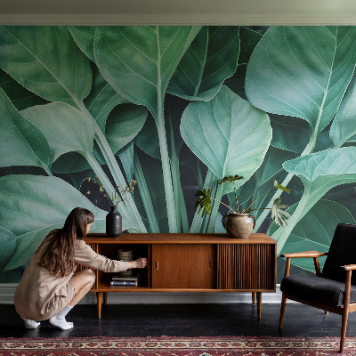 Fototapet för barn med grön naturdesign