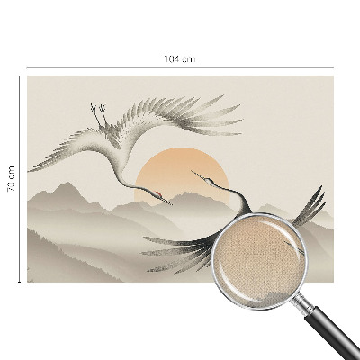 Självhäftande fototapet Östra kranar