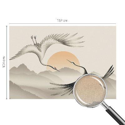 Självhäftande fototapet Östra kranar