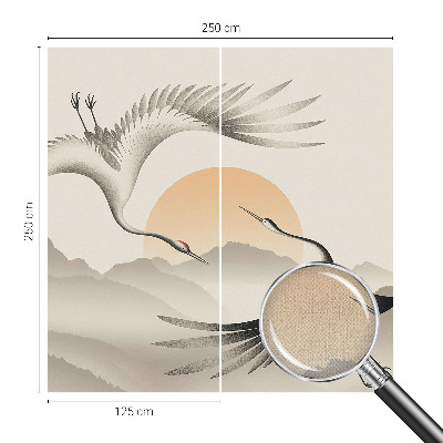 Självhäftande fototapet Östra kranar