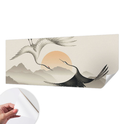 Självhäftande fototapet Östra kranar