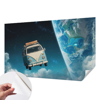 Självhäftande fotovägg med motiv av rymdresor