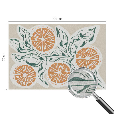 Fototapet barnrum Fruktmönster