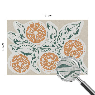 Fototapet barnrum Fruktmönster