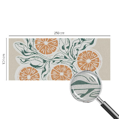 Fototapet barnrum Fruktmönster