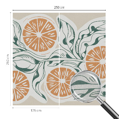 Fototapet barnrum Fruktmönster