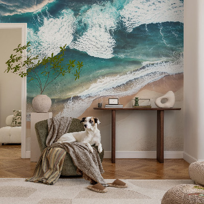 Självhäftande fototapet Havsvågor