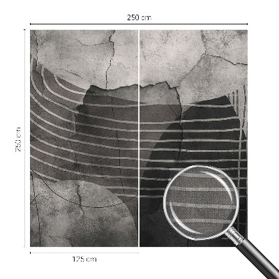 Peel and stick fototapet med abstrakta linjer