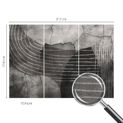 Peel and stick fototapet med abstrakta linjer
