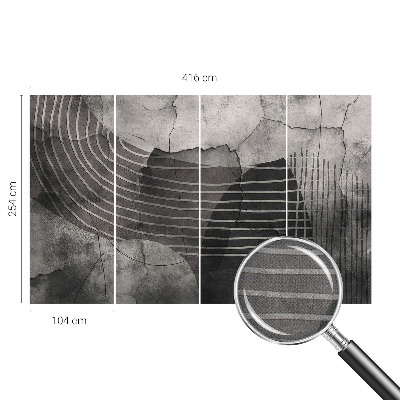 Peel and stick fototapet med abstrakta linjer