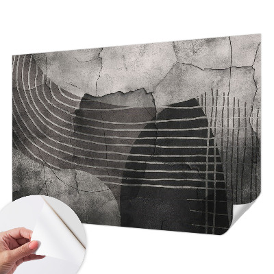 Peel and stick fototapet med abstrakta linjer