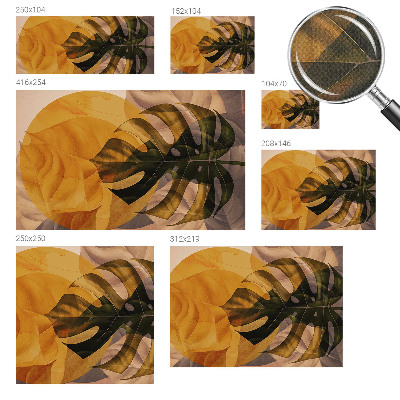 Fototapet för barn Abstrakta löv