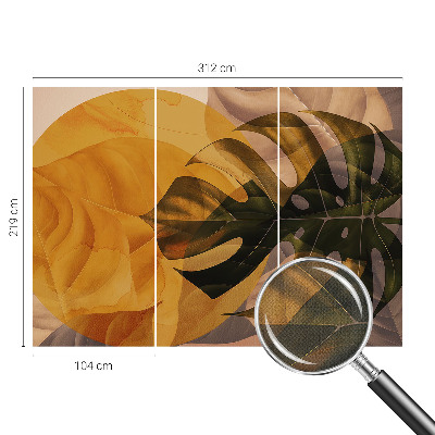 Fototapet för barn Abstrakta löv