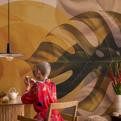 Fototapet för barn Abstrakta löv