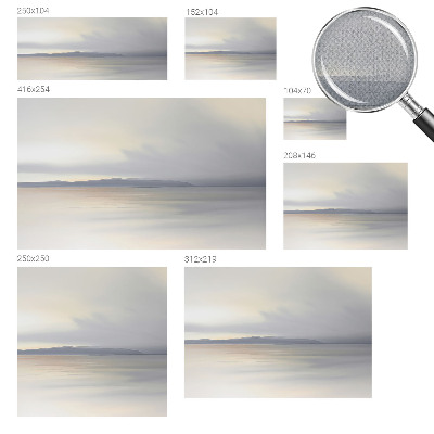 3D fototapet med ett harmoniskt landskap
