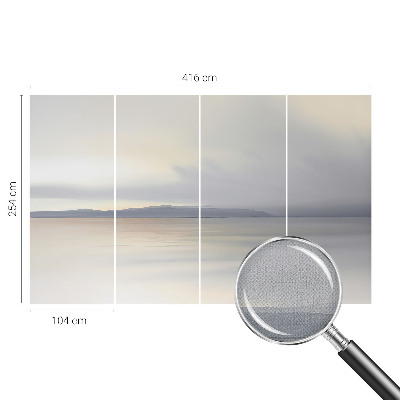 3D fototapet med ett harmoniskt landskap