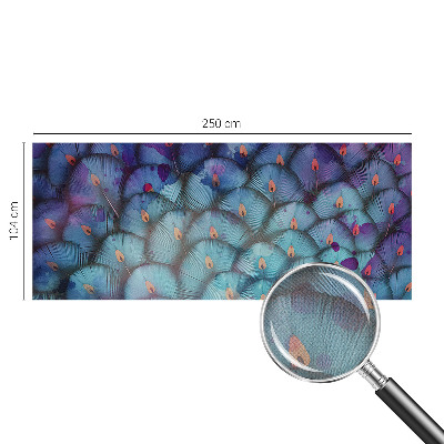 Peel and stick fototapet Färgglada fjädrar