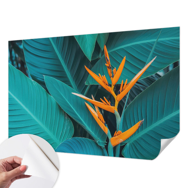 Fototapet barnrum Bladrika blommor