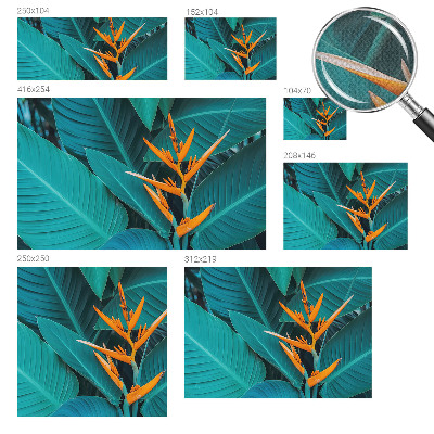 Fototapet barnrum Bladrika blommor