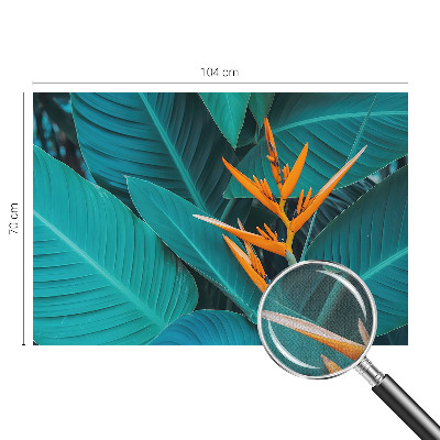 Fototapet barnrum Bladrika blommor