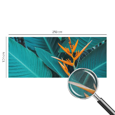 Fototapet barnrum Bladrika blommor