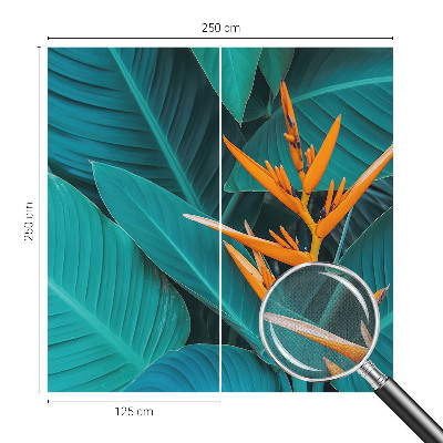 Fototapet barnrum Bladrika blommor