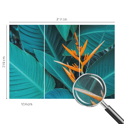 Fototapet barnrum Bladrika blommor