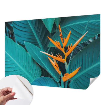 Fototapet barnrum Bladrika blommor