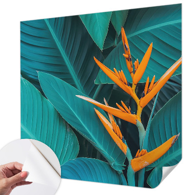 Fototapet barnrum Bladrika blommor