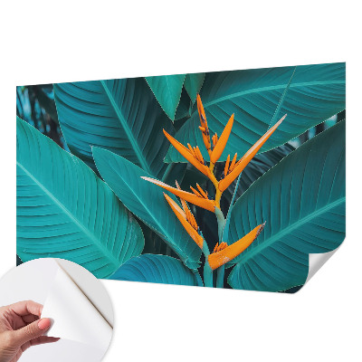 Fototapet barnrum Bladrika blommor