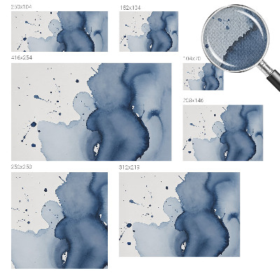 Fototapet för barn Marinblå stänk