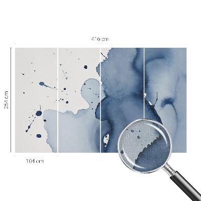 Fototapet för barn Marinblå stänk