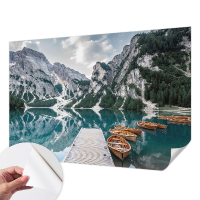 Självhäftande fotovägg med motiv av bergspanorama