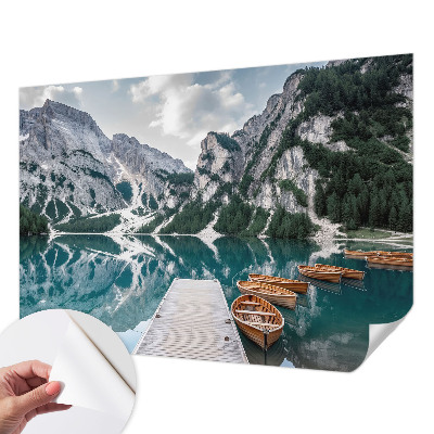 Självhäftande fotovägg med motiv av bergspanorama