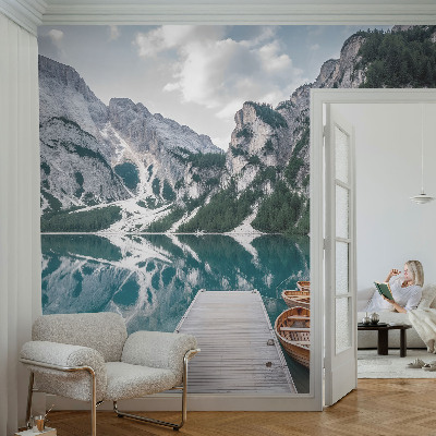 Självhäftande fotovägg med motiv av bergspanorama