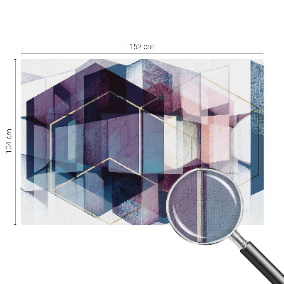 Fototapet barn med geometriska kuber