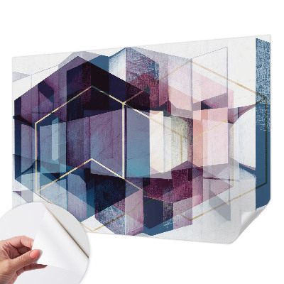 Fototapet barn med geometriska kuber